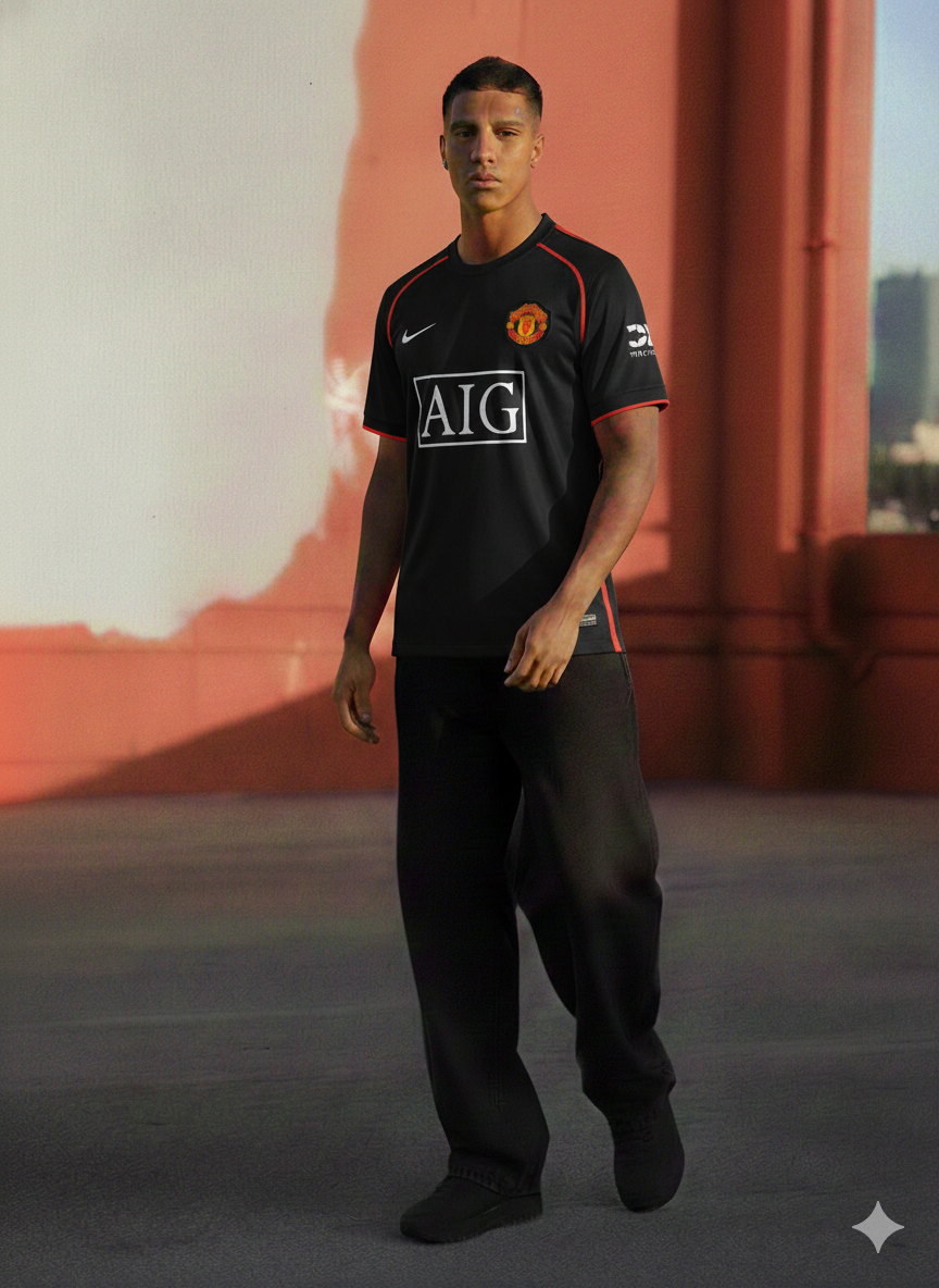 Sharp & Stealth — Manchester United 2007/08 Away Jersey(sublimation)