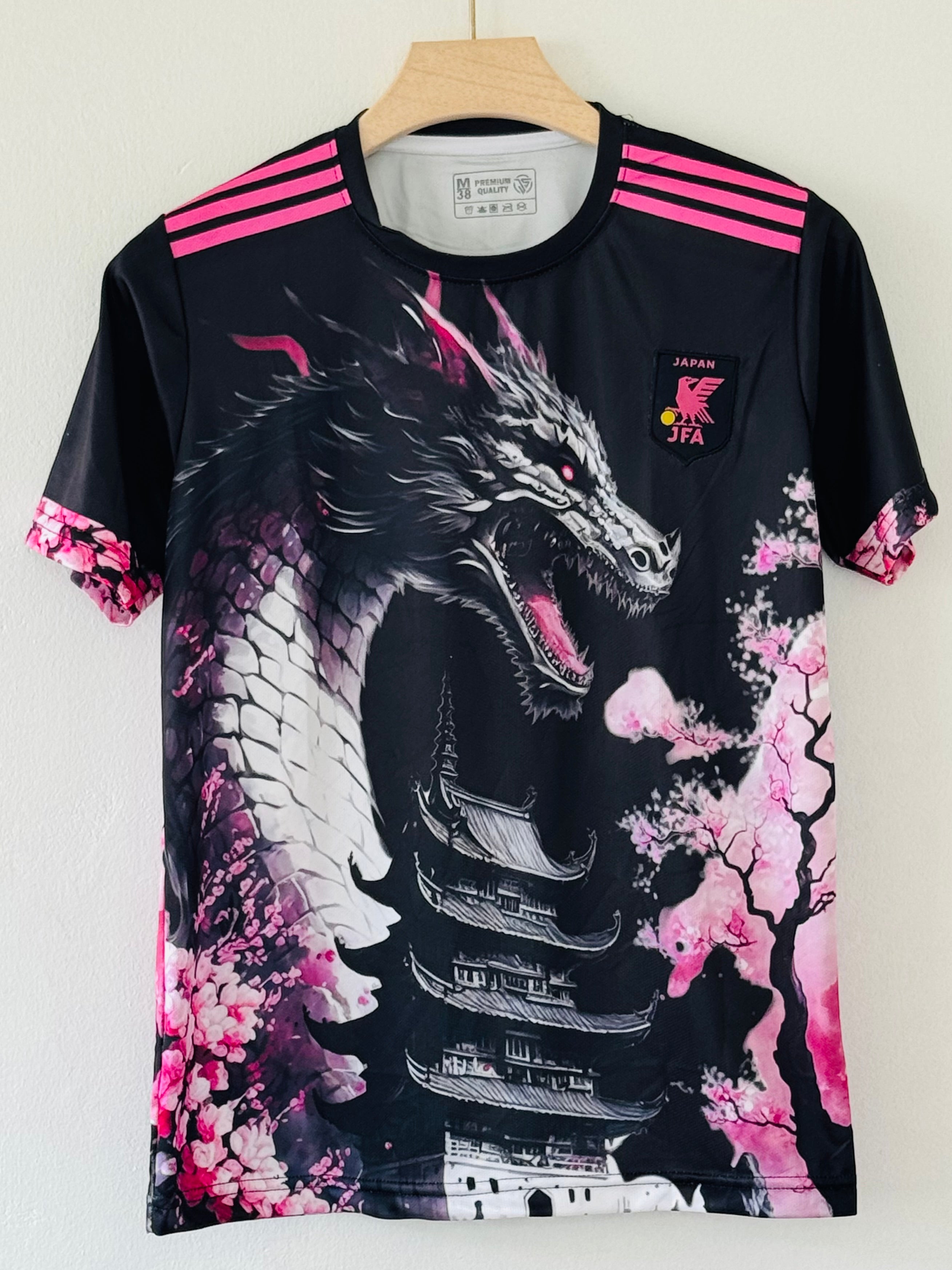 Honor Tradition and Power with the 2024 Japan Sakura Dragon Jersey – Embroidery Edition