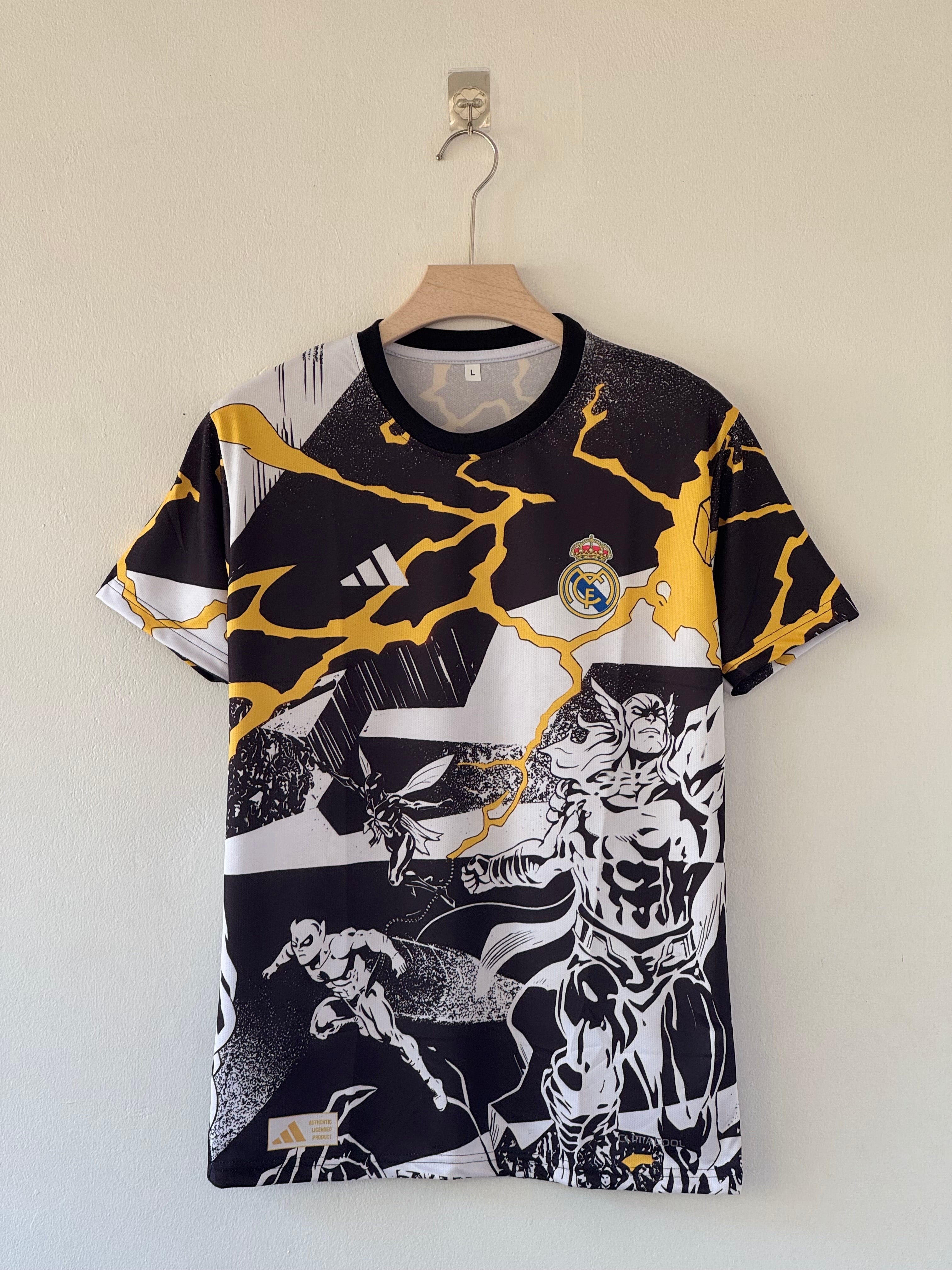 Galácticos Assemble — Real Madrid x Marvel Pre-Game Jersey